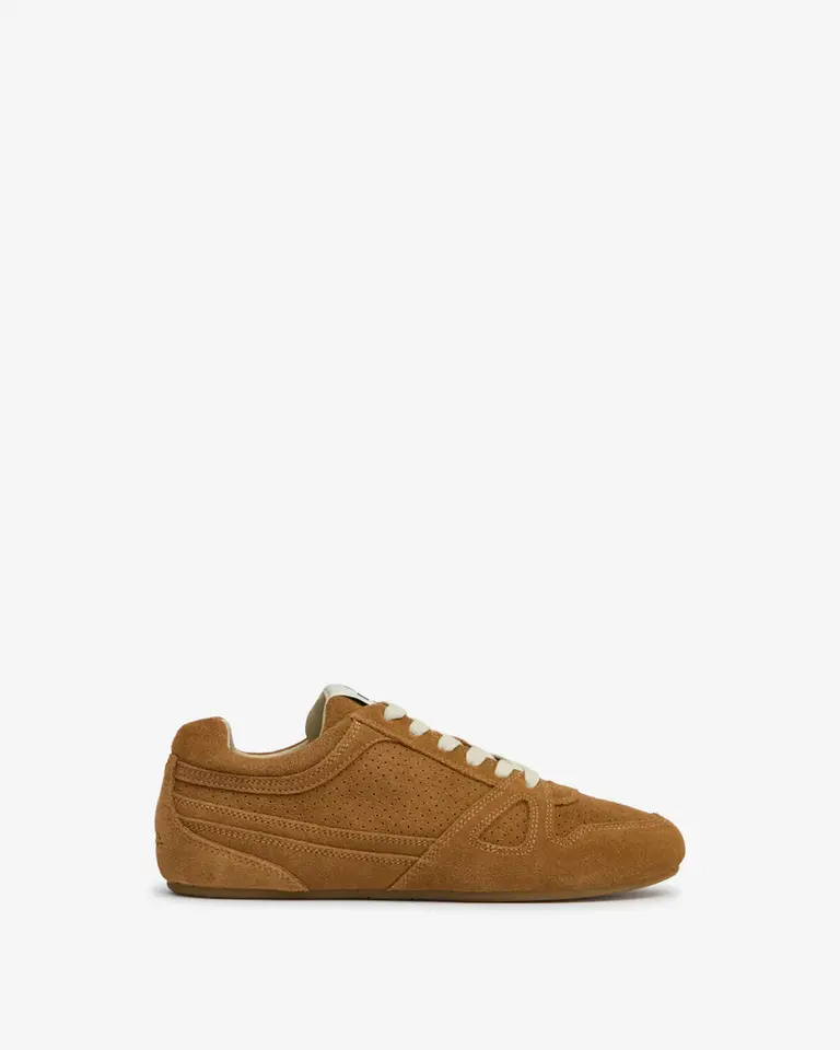 Cognac suede sneakers