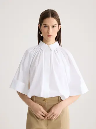 Patou Voluminous white blouse
