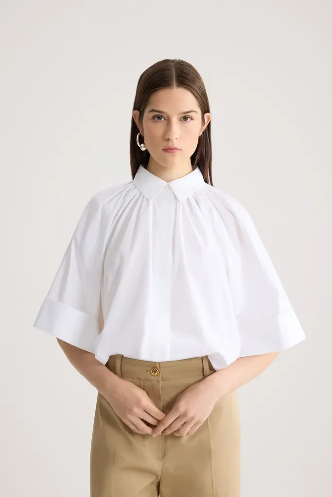 Patou Voluminous white blouse