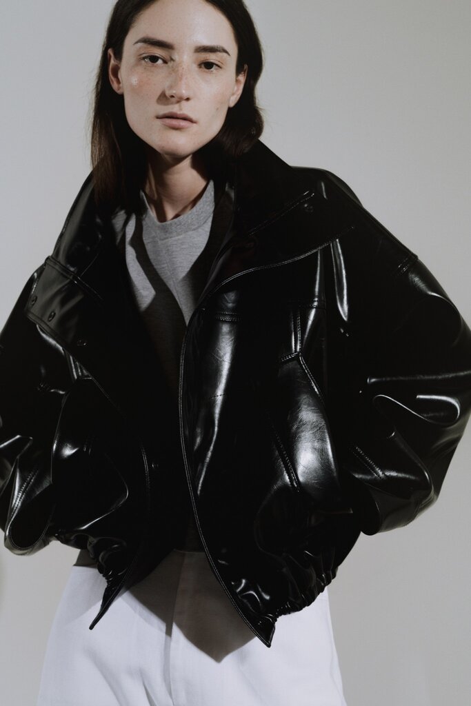 Rhune Jessy jacket PU leather black