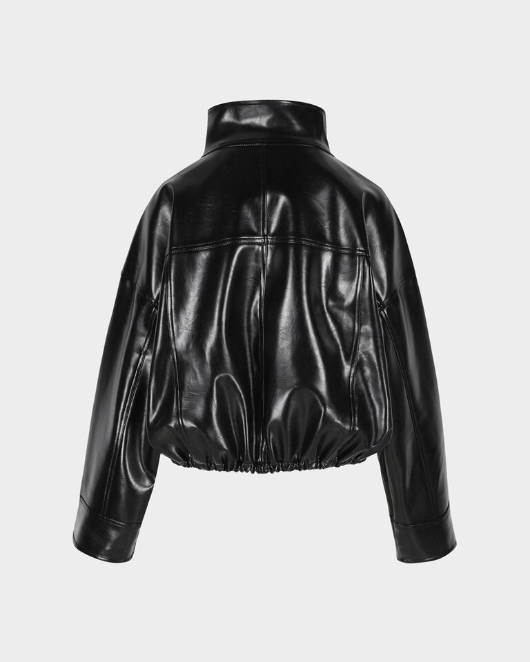 Rhune Jessy jacket PU leather black