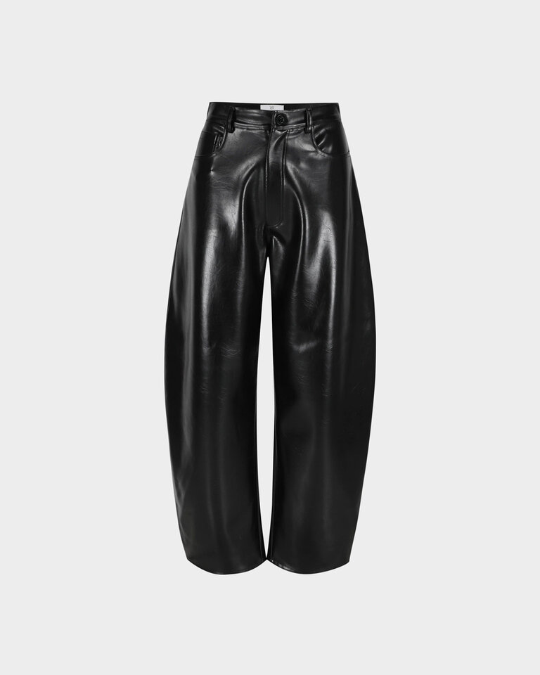 Rhune Grace balloon pants PU leather black