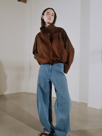 Rhune Grace balloon pants midblue