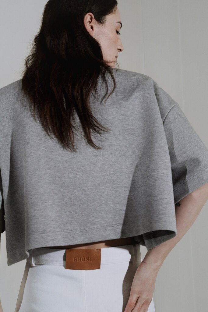 Rhune Ibbe boxy oversized top grey