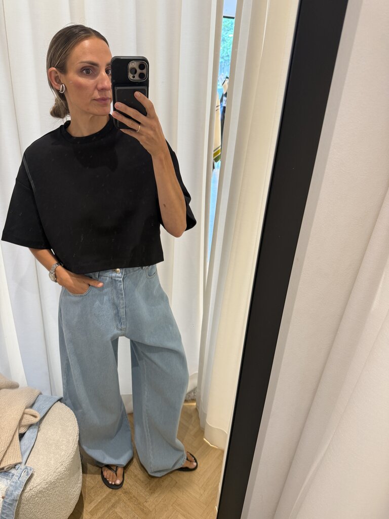 Rhune Ibbe boxy oversized top black