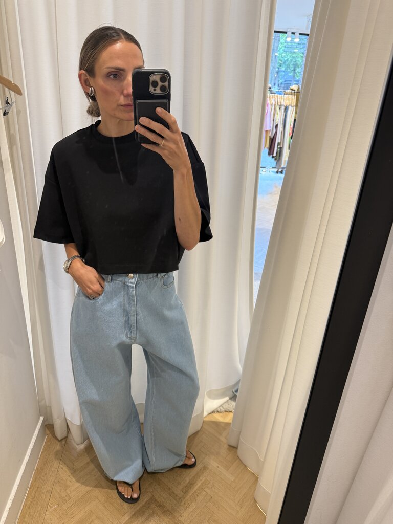 Rhune Ibbe boxy oversized top black