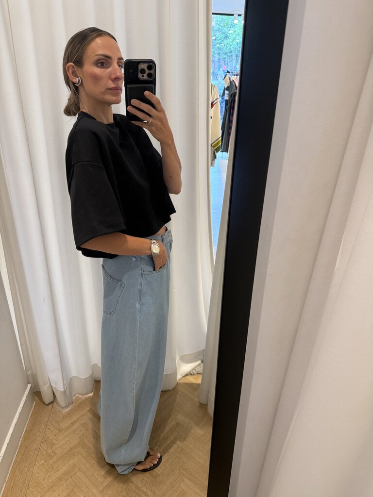 Rhune Ibbe boxy oversized top black