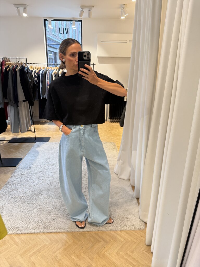 Rhune Ibbe boxy oversized top black