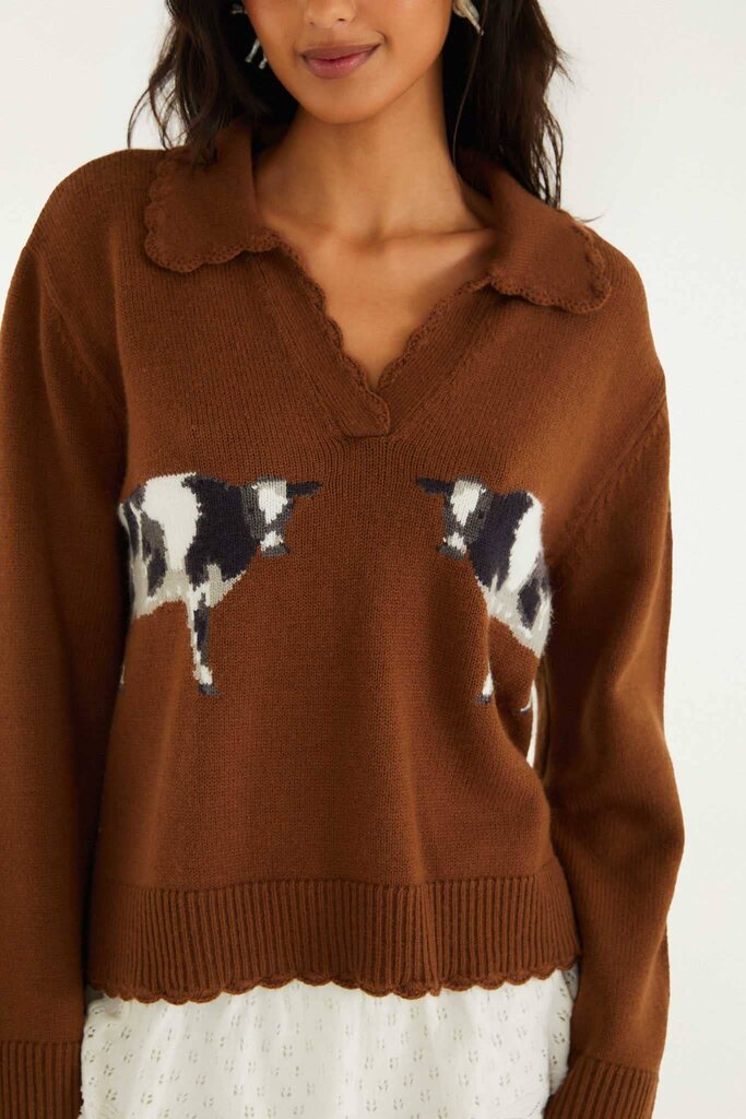 FARM Rio Countryside cow sweater