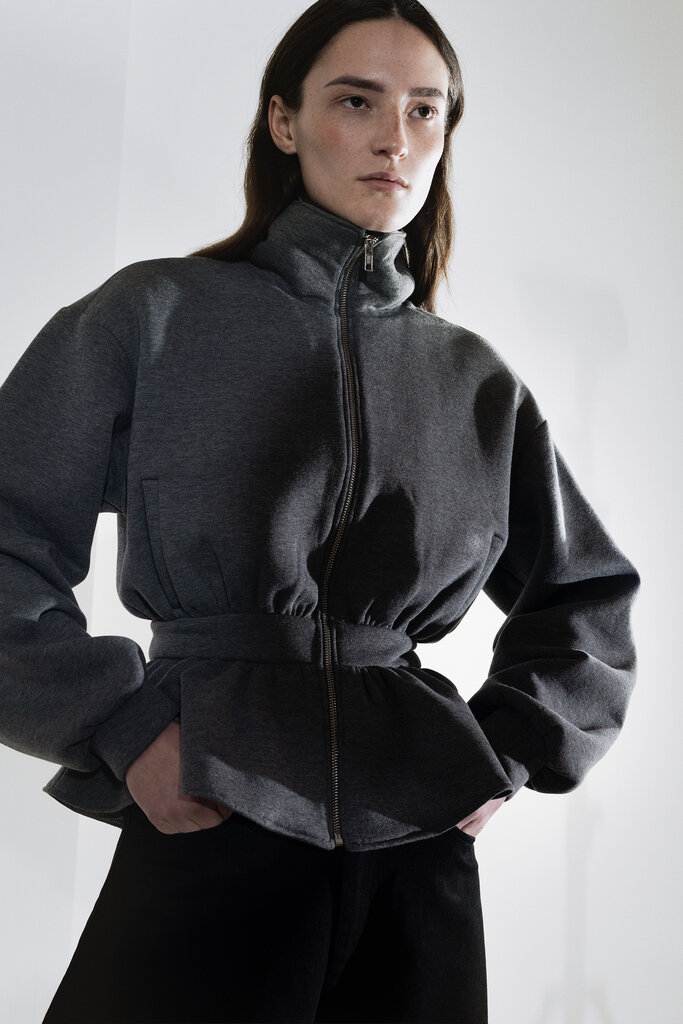 Rhune Kaia sweater jacket darkgrey