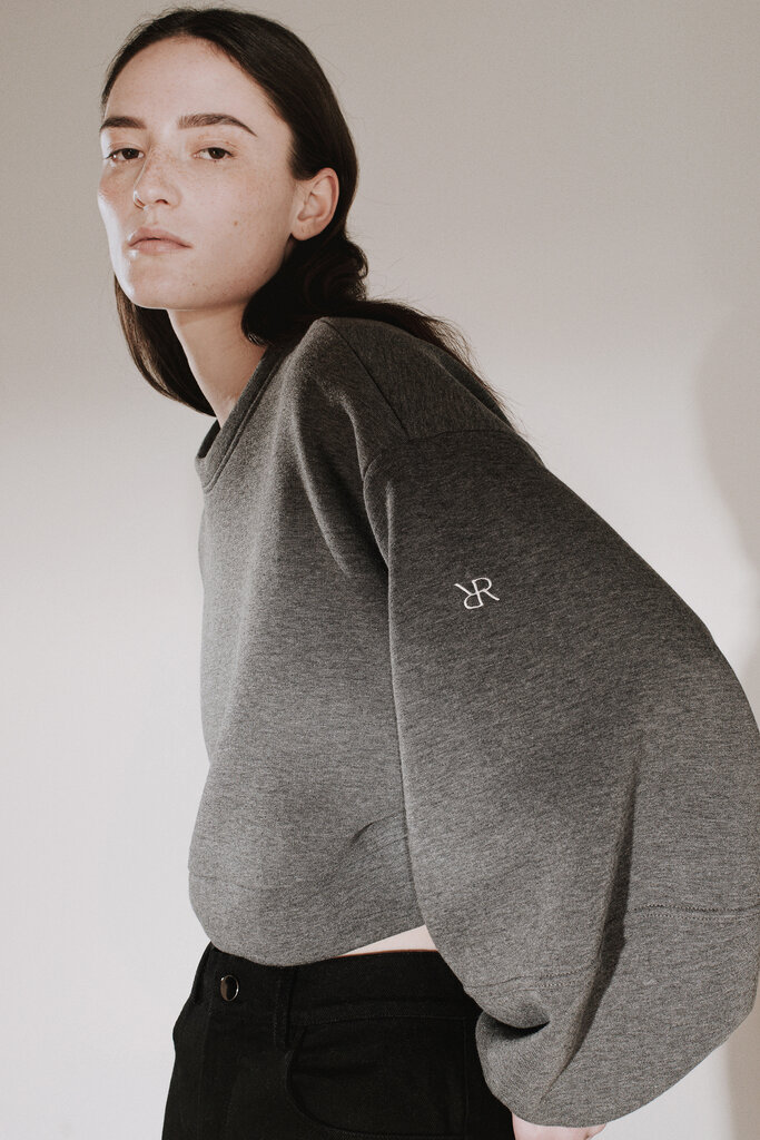 Rhune Lorelie boxy sweat darkgrey