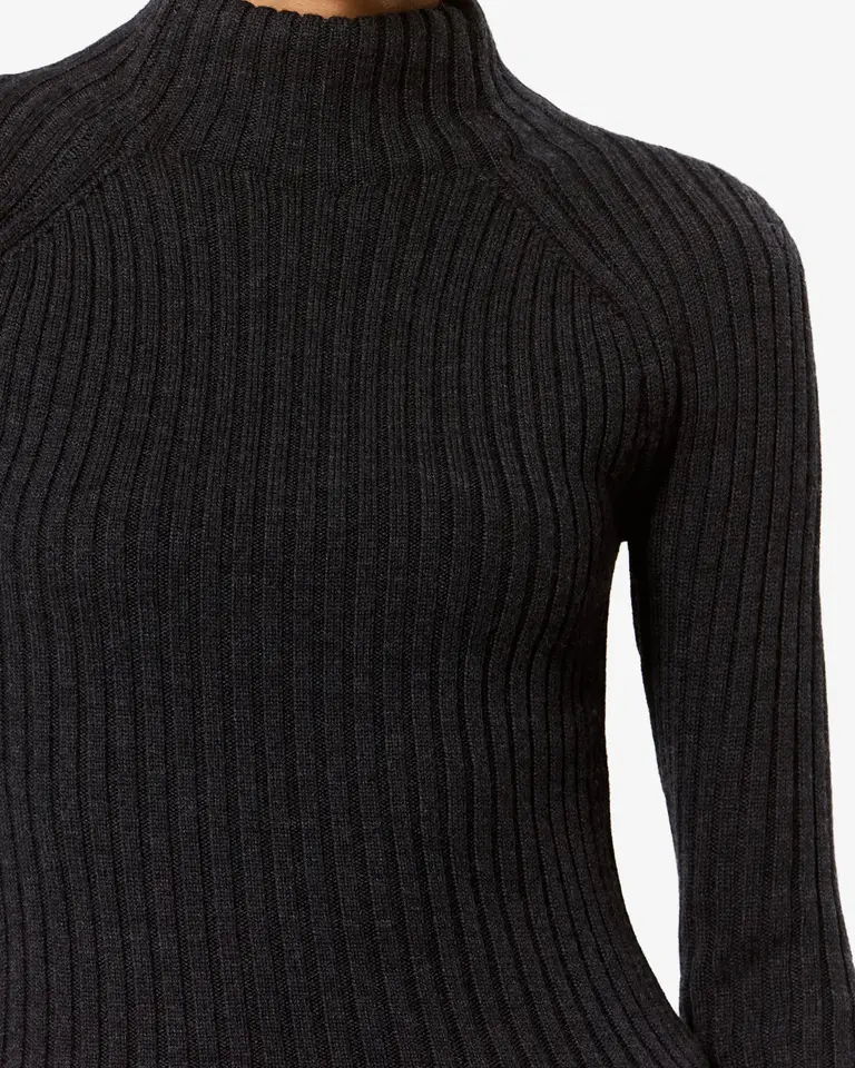 Rib pullover anthracite