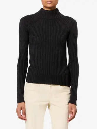 Rib pullover anthracite