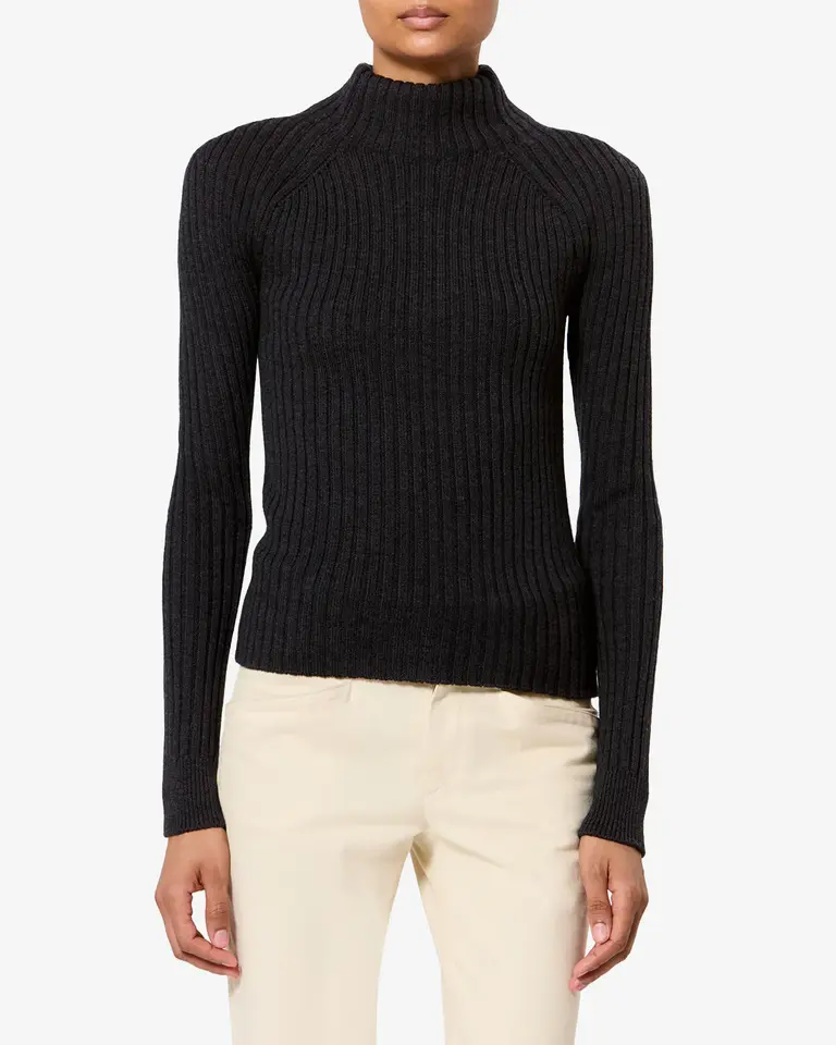 Rib pullover anthracite
