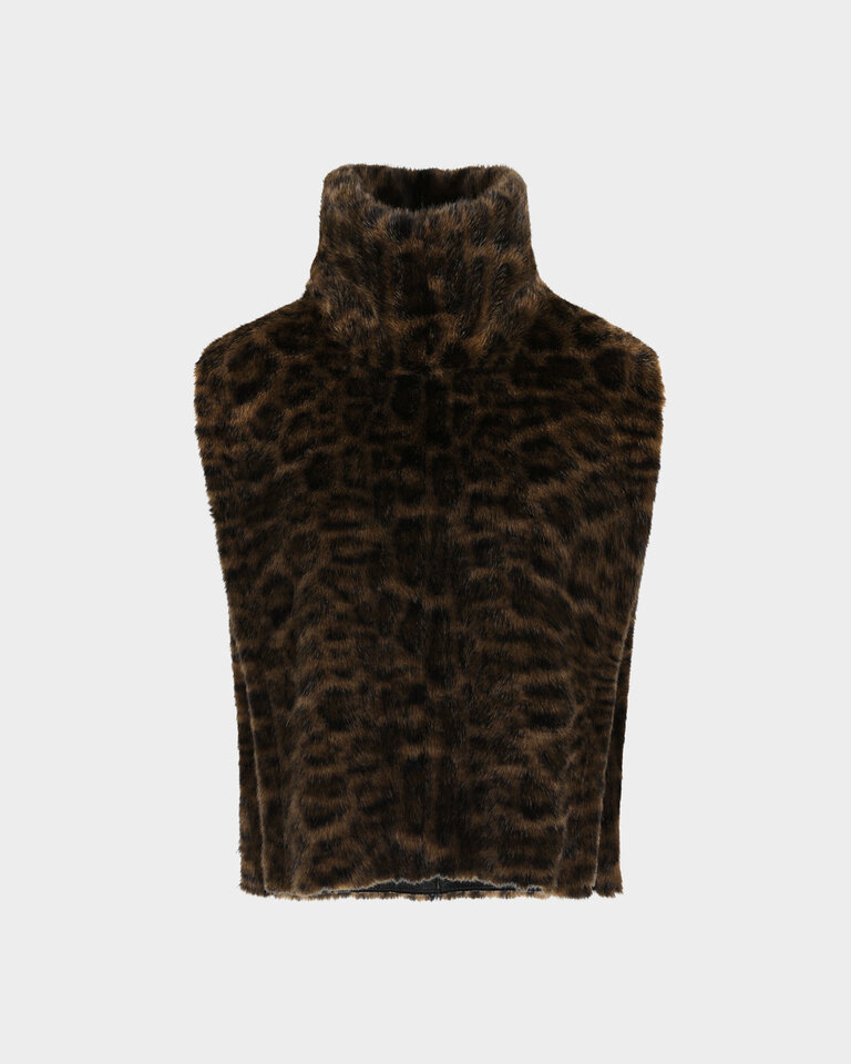 Rhune Basil Gilet Leopard