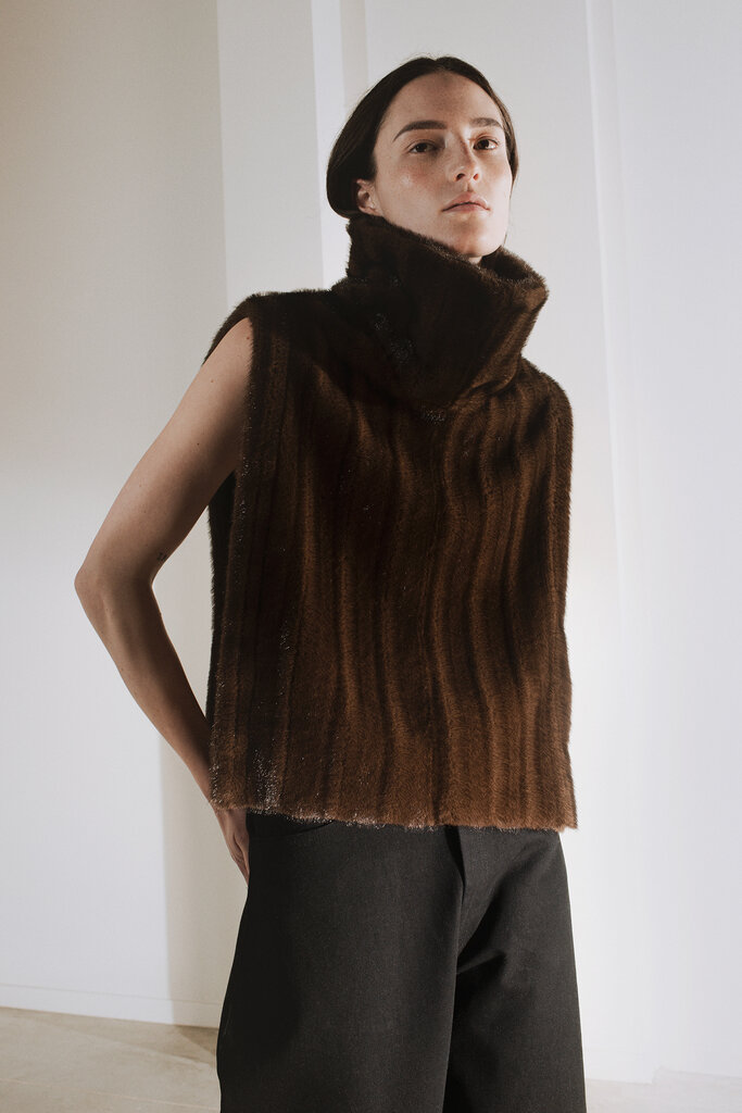 Rhune Basil Gilet Brown