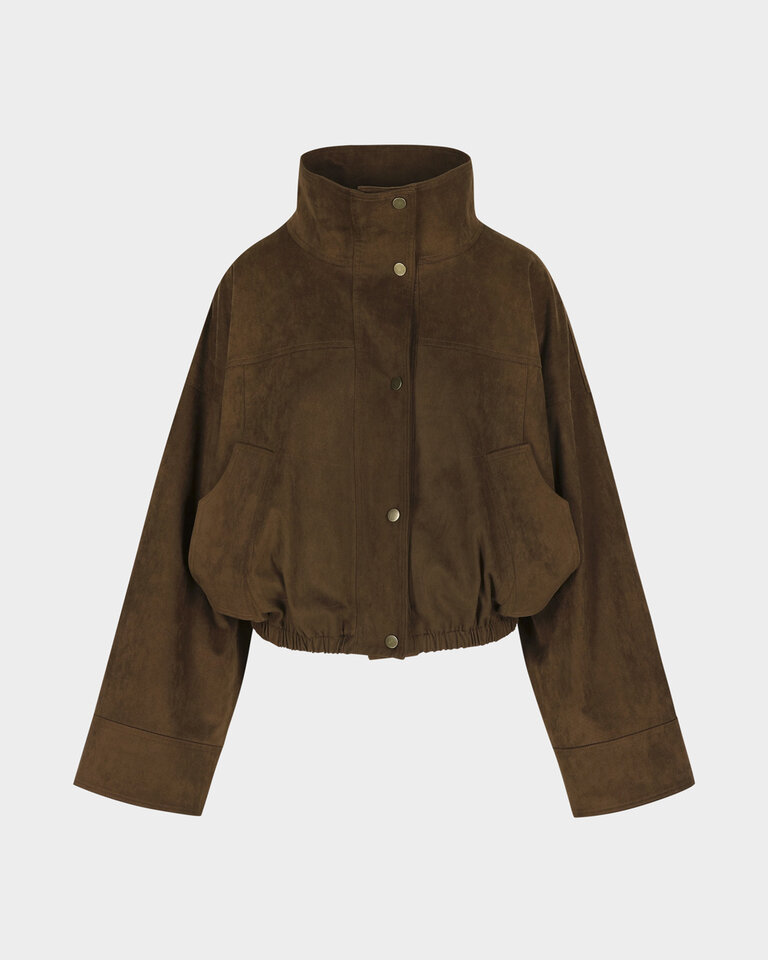 Rhune Jessy Jacket Suede Dark Brown