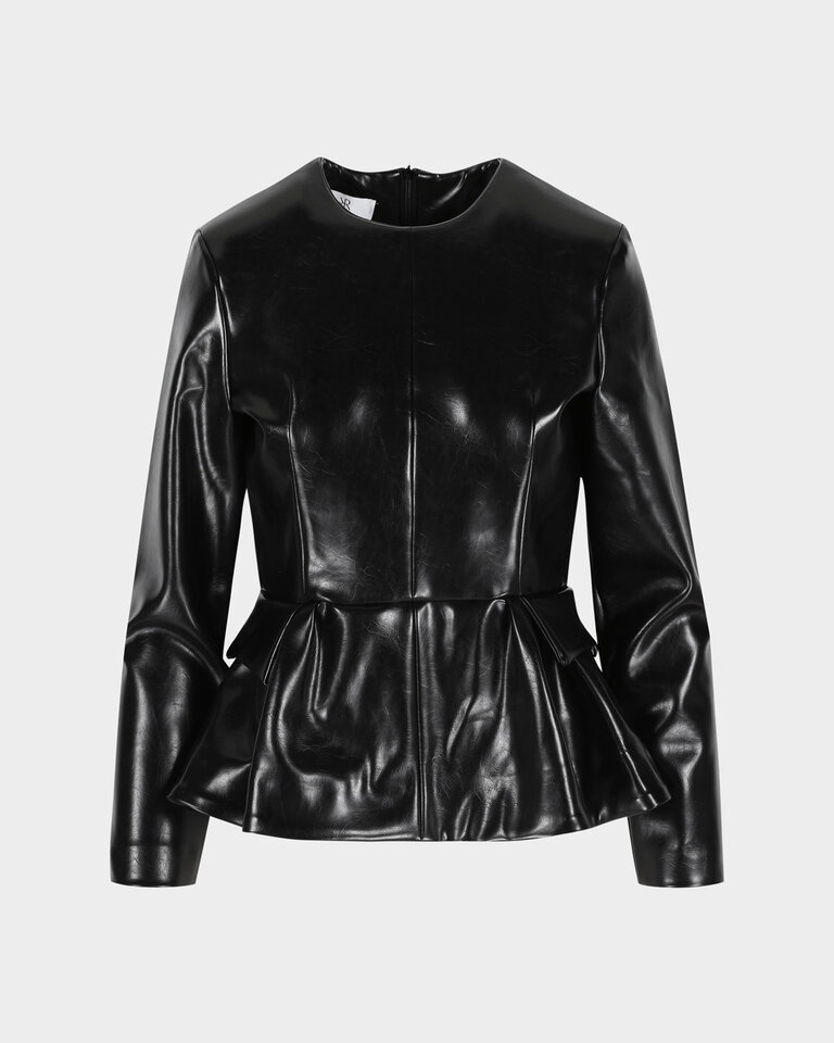 Rhune Ida Long Sleeves Leather Black