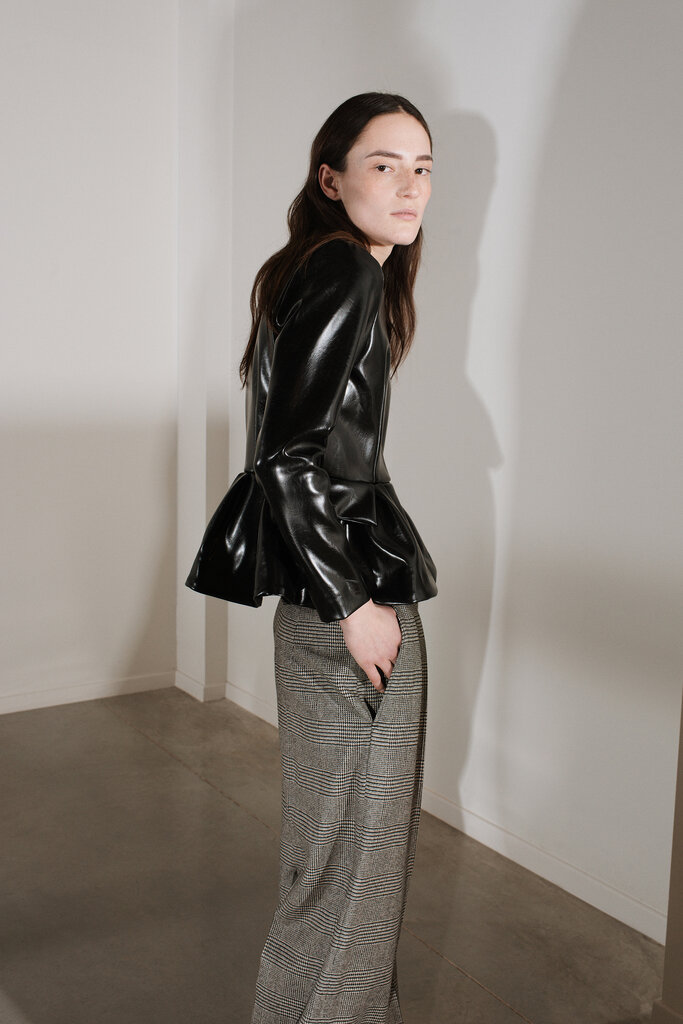Rhune Ida Long Sleeves Leather Black