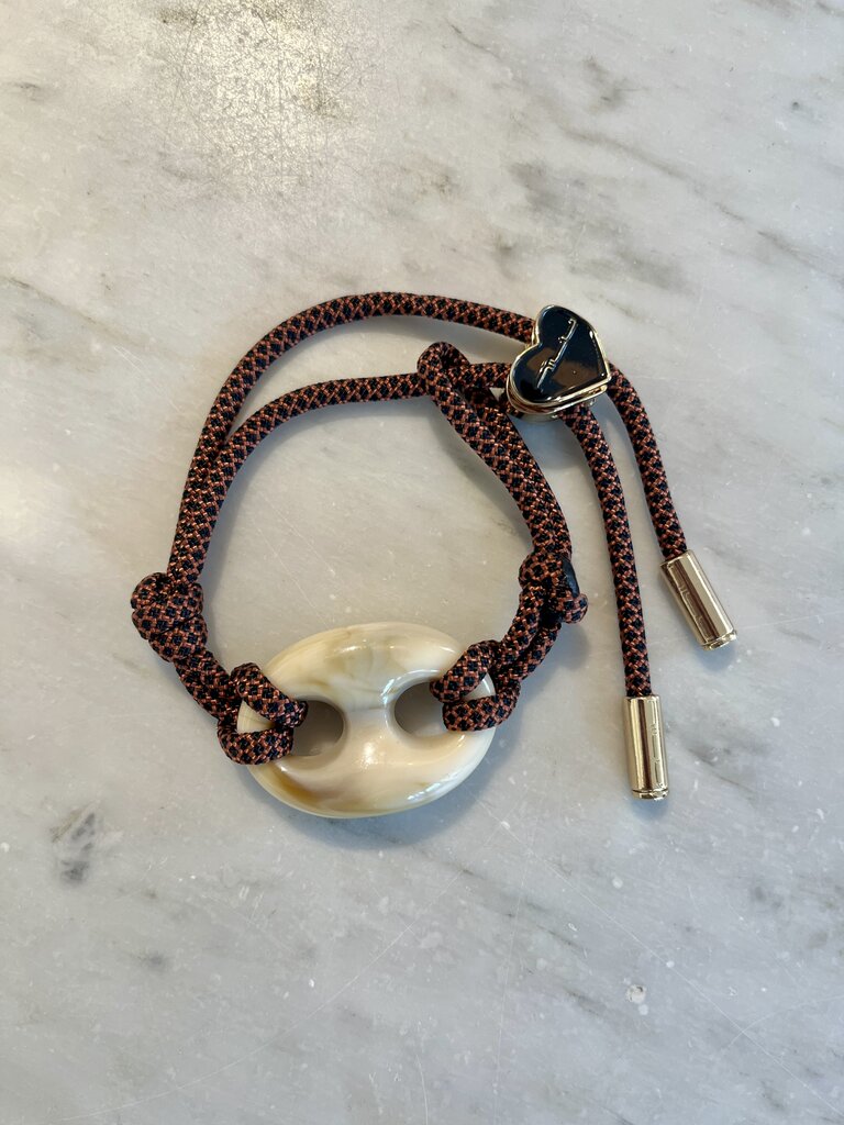 Nilu Pig bracelet rust&black