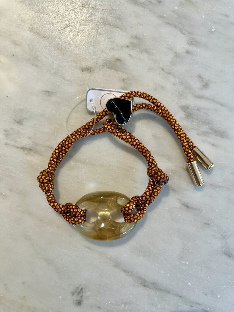 Nilu Pig bracelet red&gold