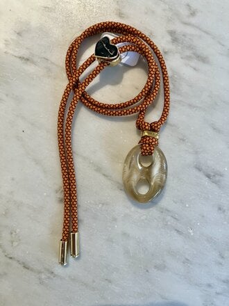 Nilu Pig necklace red&gold