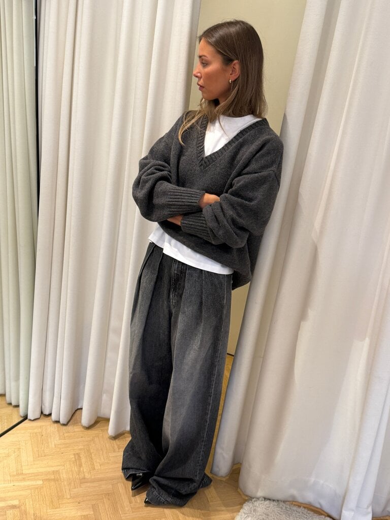 Nine in the morning Palazzo pants denim grey