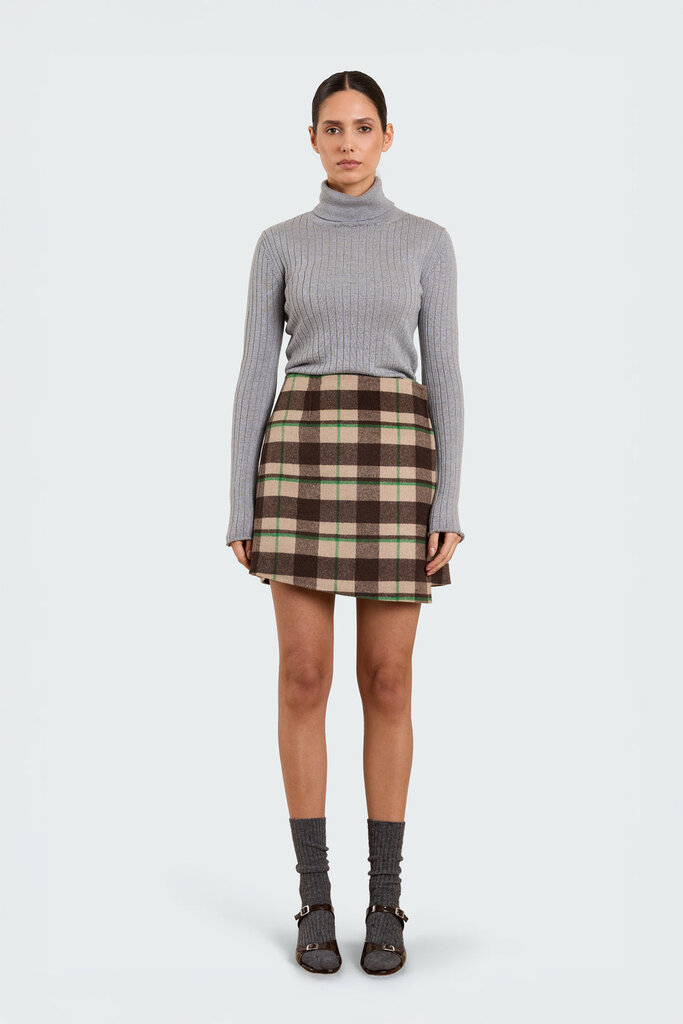 Studio Clique Mini tartan wrap skirt