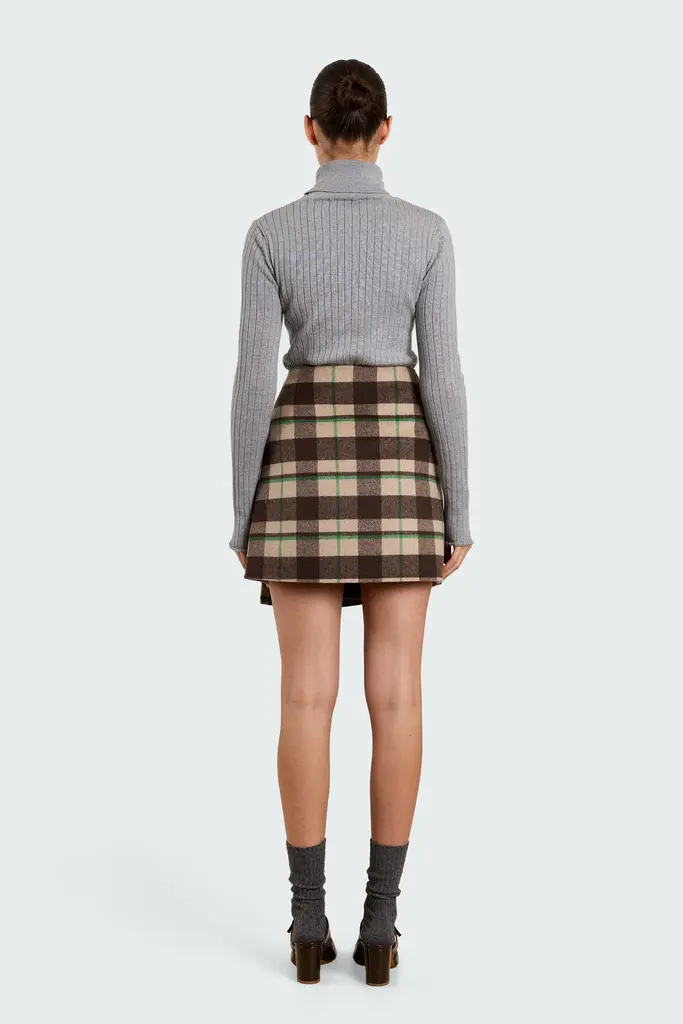 Studio Clique Mini tartan wrap skirt