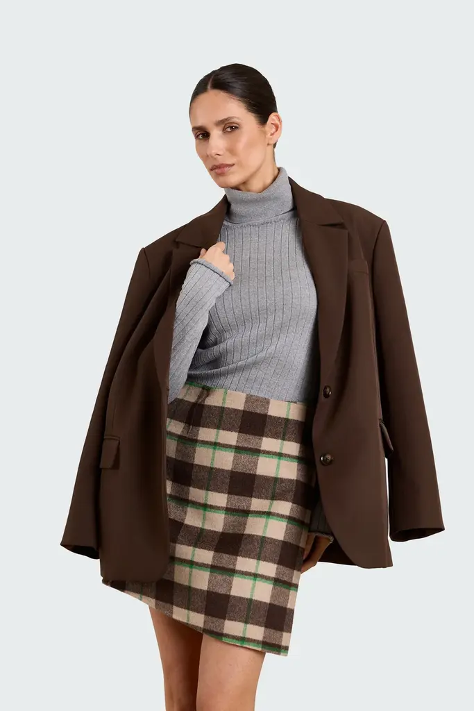 Studio Clique Mini tartan wrap skirt