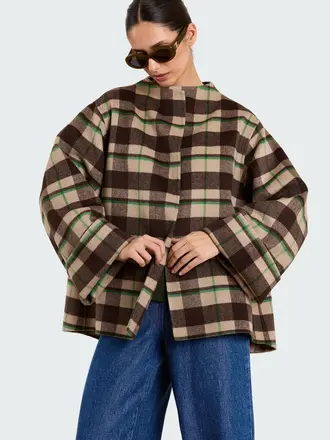 Studio Clique Wool tartan jacket