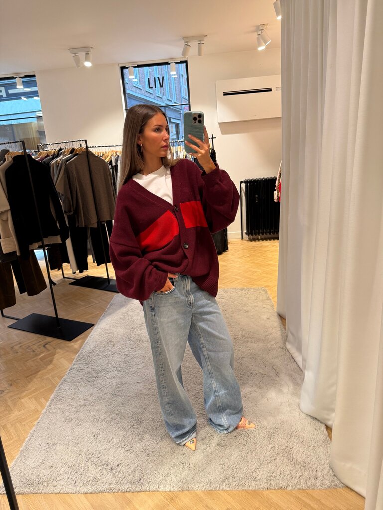 Studio Clique Oversized cardigan burgundy
