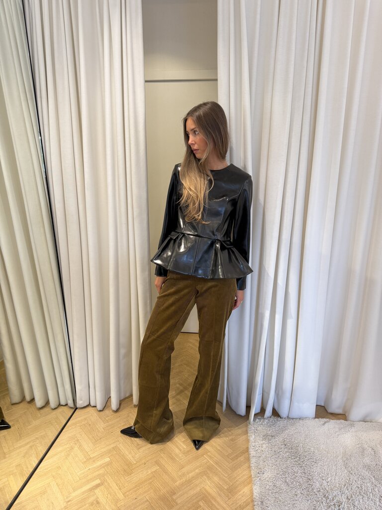 Rhune Rey Tailored Flaired Pants Brown