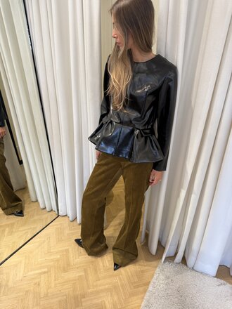 Rhune Rey Tailored Flaired Pants Brown