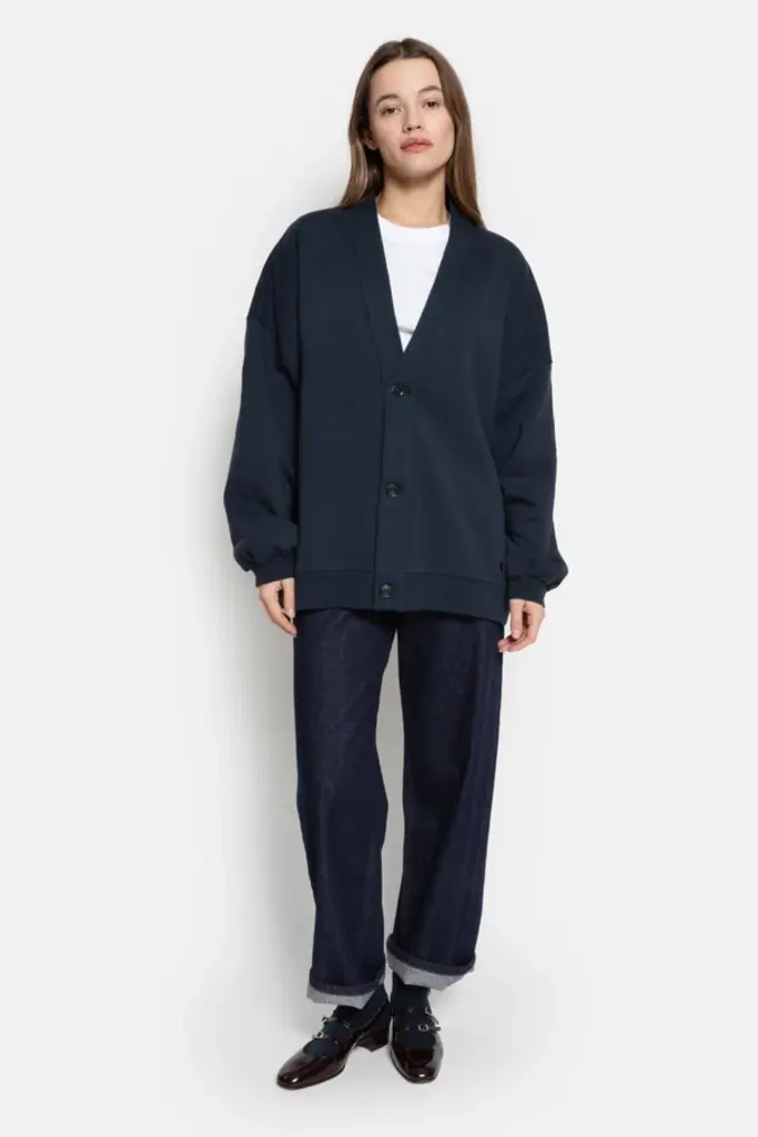 Navy sweater cardigan