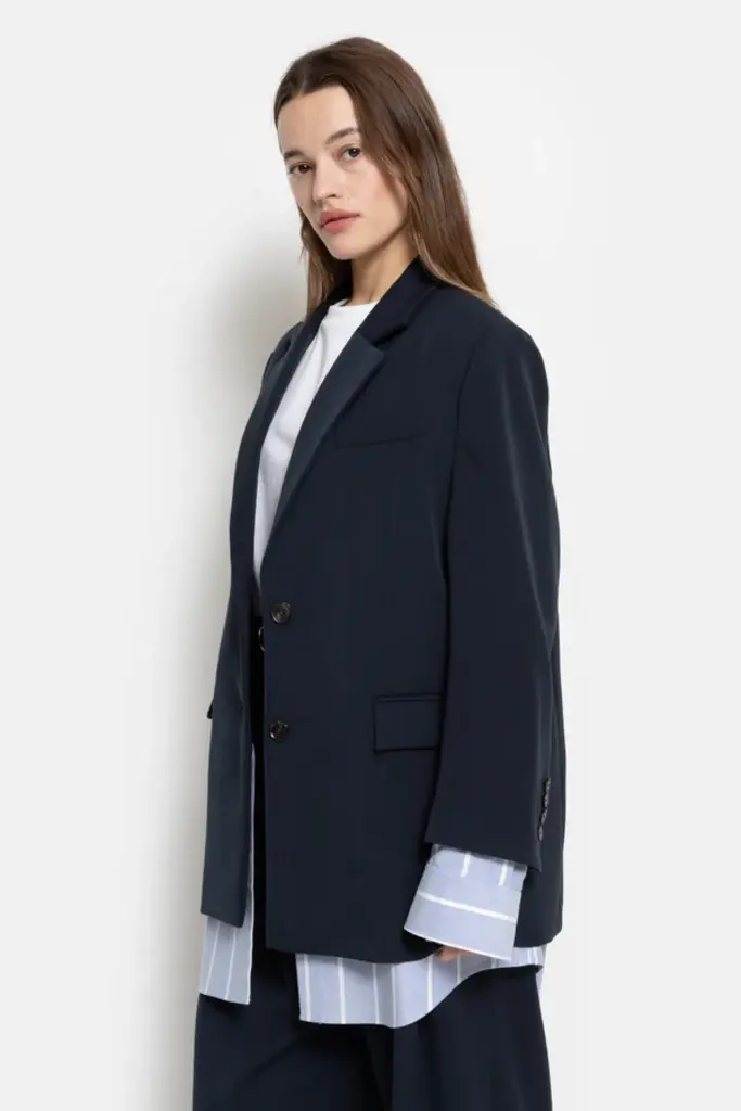 Blazer with shirt attached
