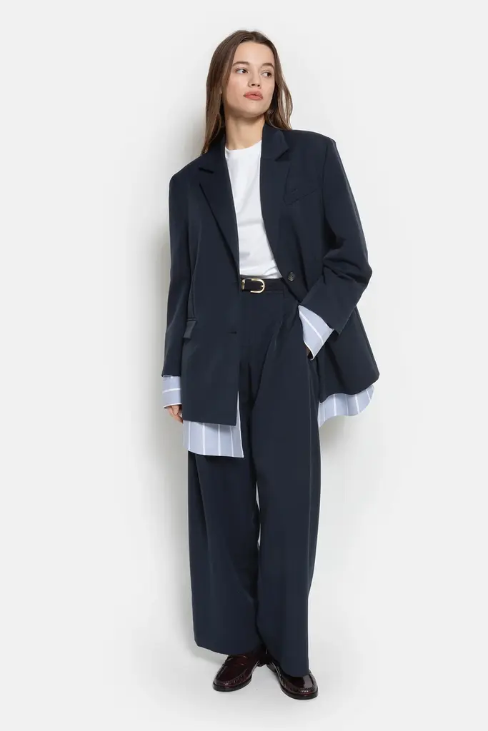 Blazer with shirt attached
