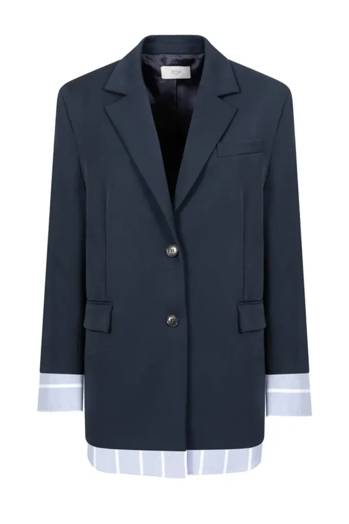 Blazer with shirt attached