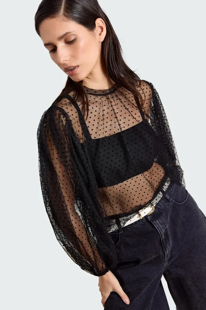 Studio Clique Polkadot transparant blouse