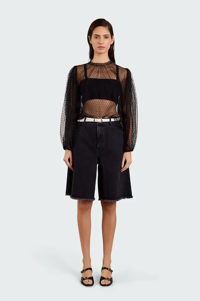 Studio Clique Polkadot transparant blouse