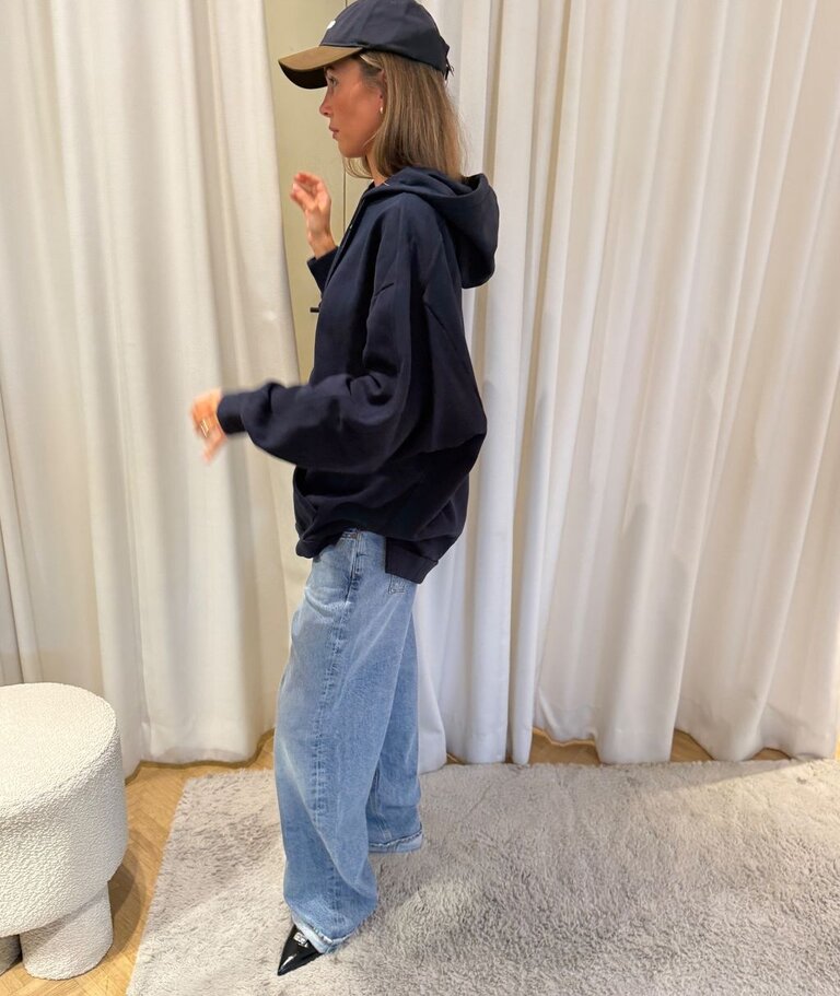Oversized hoodie navy