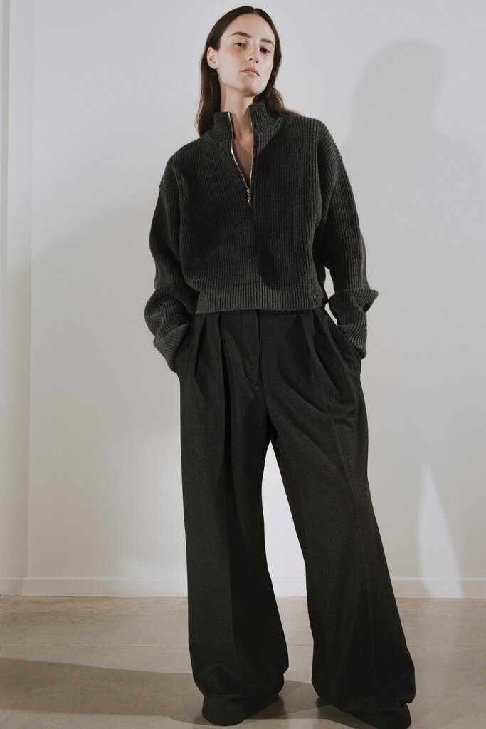 Rhune Oona pants twill darkgrey