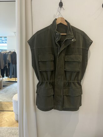 Nine in the morning Military sleeveless jacket