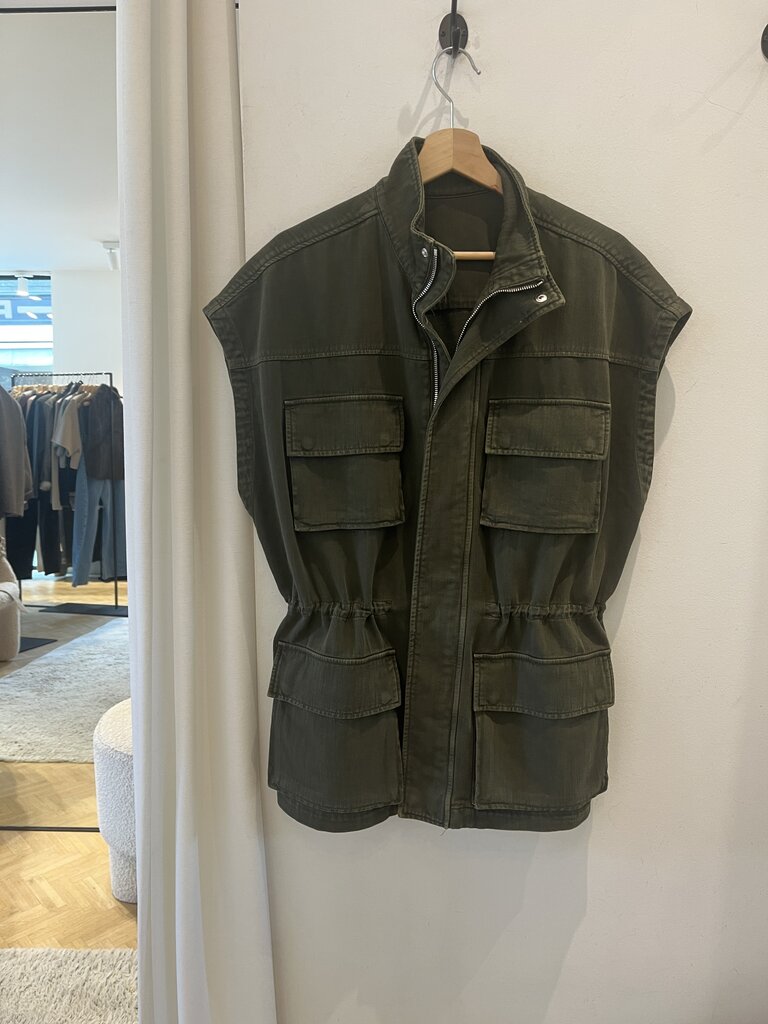 Nine in the morning Military sleeveless jacket
