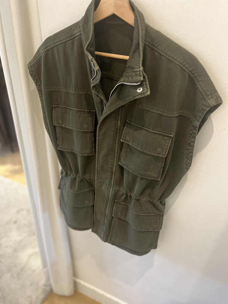 Nine in the morning Military sleeveless jacket