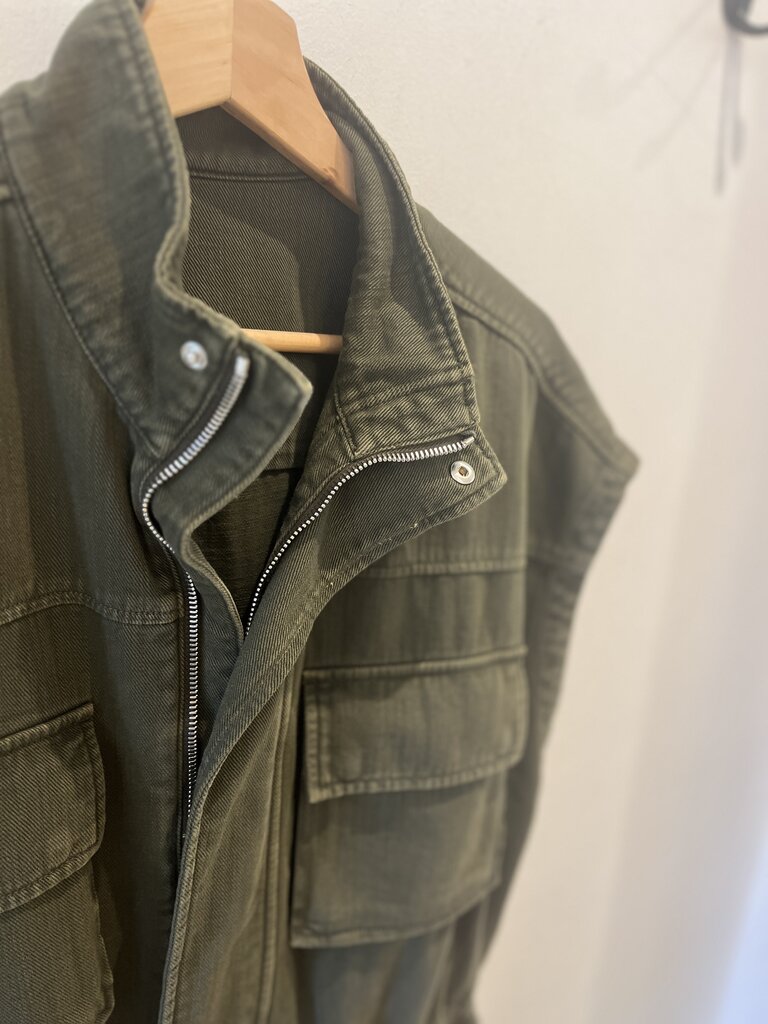 Nine in the morning Military sleeveless jacket