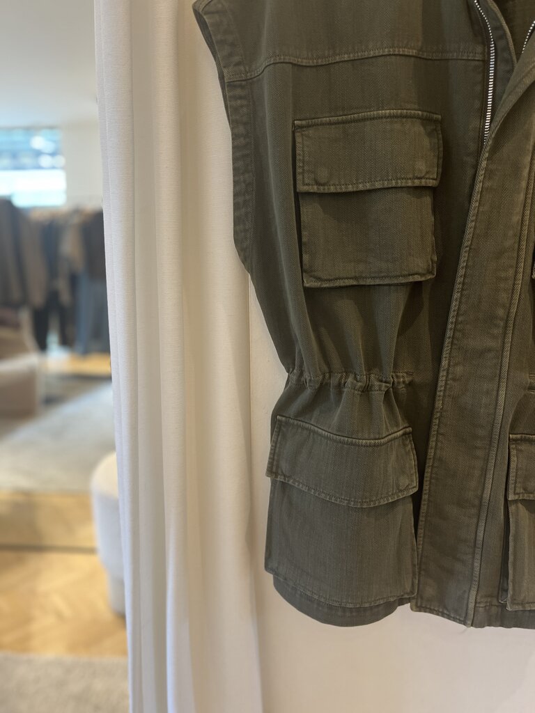 Nine in the morning Military sleeveless jacket