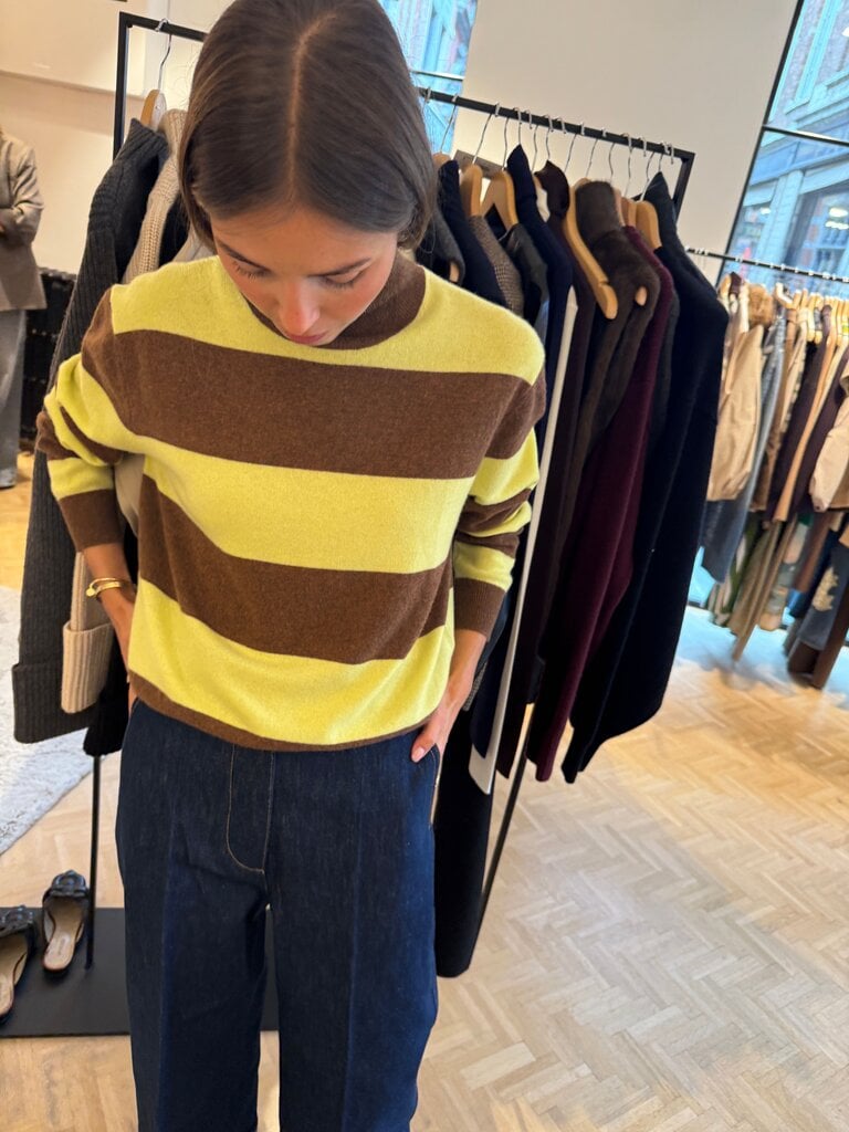 Collectors Club Cashmere pullover yellow brown