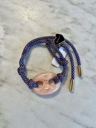 Nilu Pig bracelet purple&pink