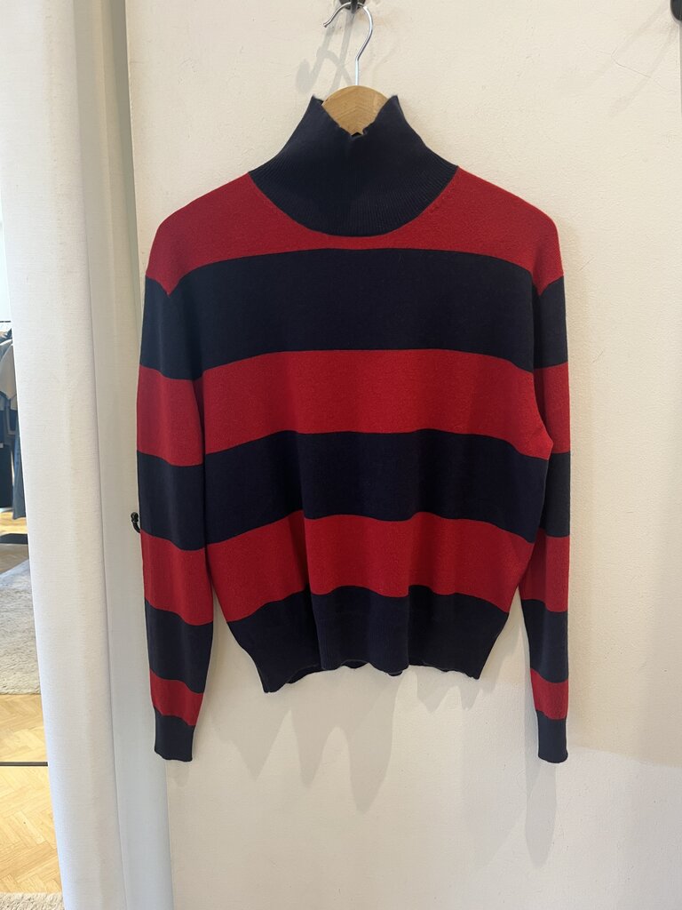 Collectors Club Cashmere pullover red navy